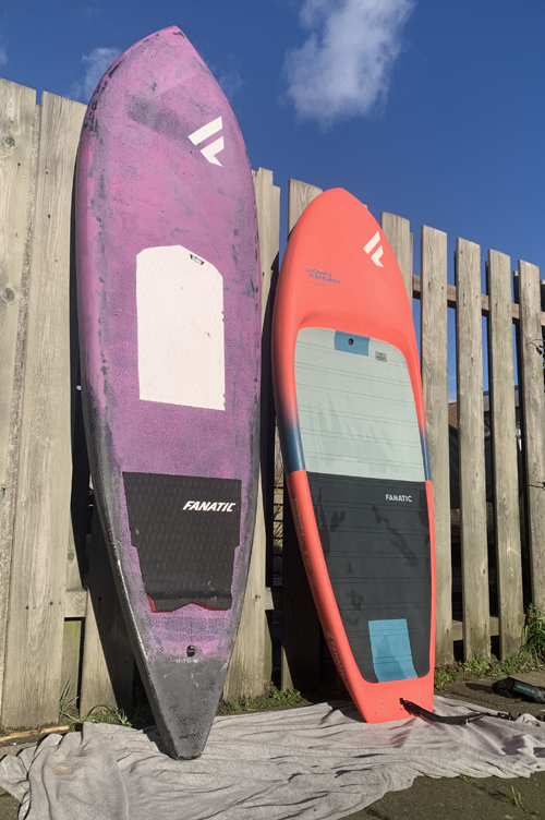 Welk downwind board kopen custom en Fanatic Downwinder